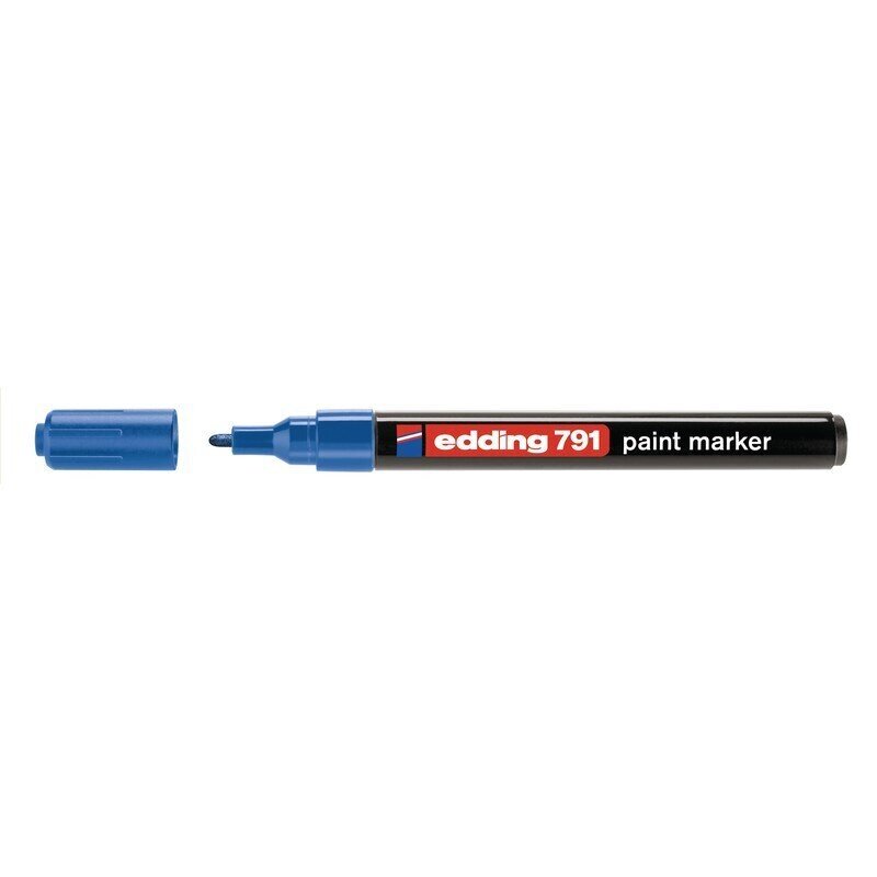 Маркер пеинт лаковый Edding E-791/3 синий (толщина линии 1-2 мм) от компании Арсенал ОПТ - фото 1