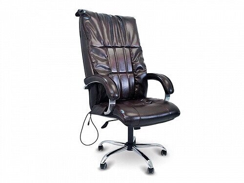 Массажное кресло офисное EGO BOSS EG1001 в комплектации LUX (Карамель / Шоколад) от компании Арсенал ОПТ - фото 1