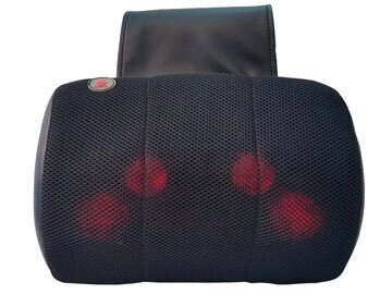 Массажный подголовник для офисного массажного кресла EGO BOSS EG-1001 LUX антрацит от компании Арсенал ОПТ - фото 1