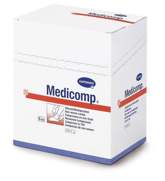 MEDICOMP steril (4217239) Салфетки стерильные 7,5 х 7,5 см; 25 х 2 шт. от компании Арсенал ОПТ - фото 1