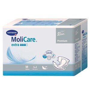 MoliCare Premium extra soft (1692731) Воздухопроницаемые подгузники: размер M, 2 шт.