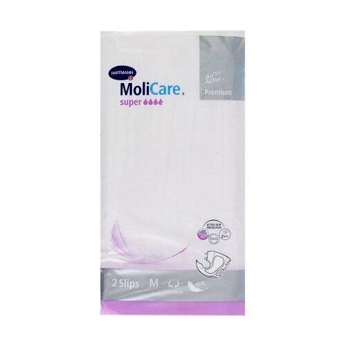 MoliCare Premium super soft (1692751), Воздухопроницаемые подгузники: размер M,  2 шт от компании Арсенал ОПТ - фото 1