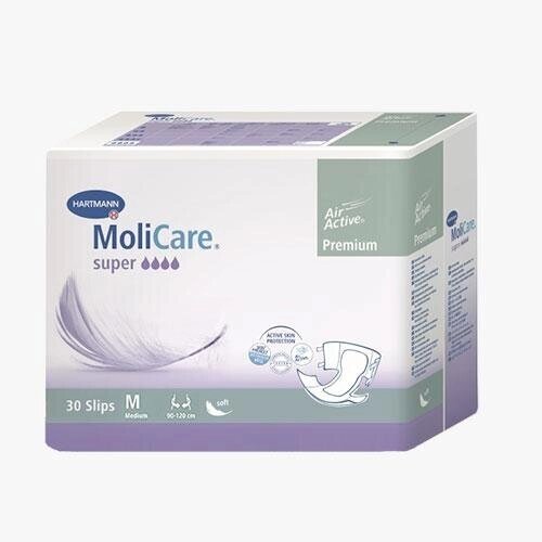 MoliCare Premium super soft (1696501) Воздухопроницаемые подгузники: размер M, 30 шт. от компании Арсенал ОПТ - фото 1