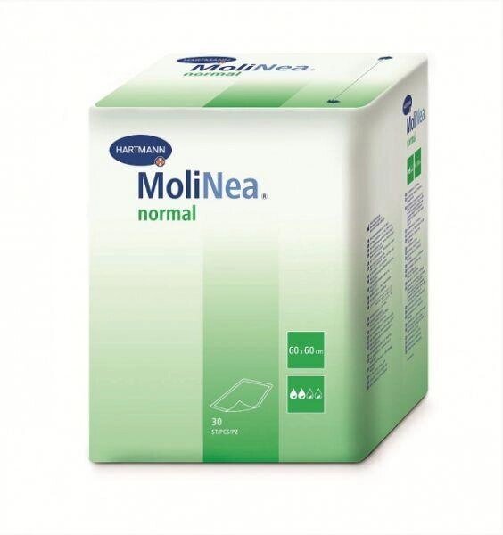 MoliNea normal (1615300) Впитывающие пеленки: размер 60 х 90 см, 80 г/м2, 30 шт. от компании Арсенал ОПТ - фото 1