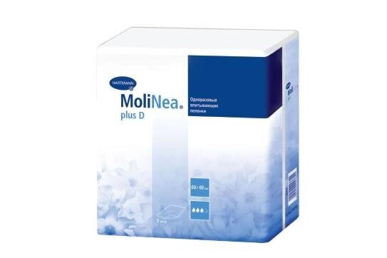 MoliNea plus D (8094481) Впитывающие пеленки: размер 60 х 90 см, 230 г/м2, 5 шт. от компании Арсенал ОПТ - фото 1