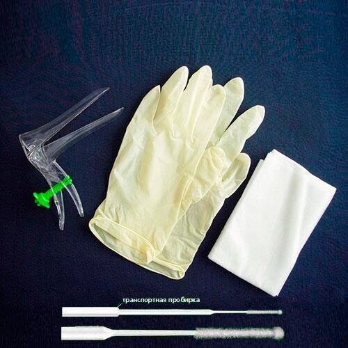 Набор стерильный Фемина Диаклон (зеркало прозрачное/салфетка/перчатки/зонд), 60 шт от компании Арсенал ОПТ - фото 1