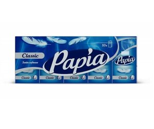 Носовые платочки Papia 4-сл 10шт х 10уп