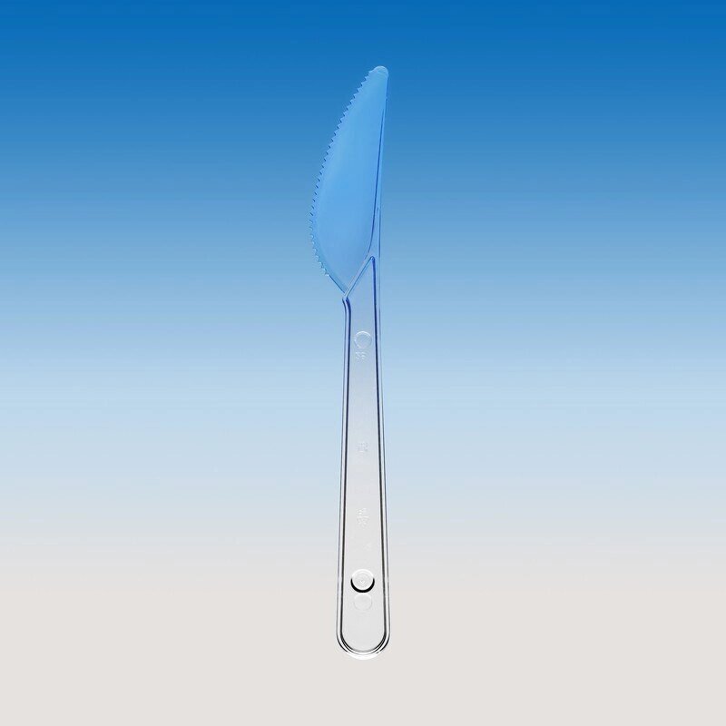 Нож одноразовый Кристалл прозрачный 180 мм 48 штук в упаковке от компании Арсенал ОПТ - фото 1