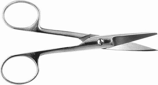Ножницы с 1 острым концом, прямые, детские, 125 мм от компании Арсенал ОПТ - фото 1