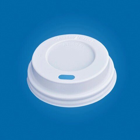 Одноразовая крышка для стакана "Хухтамаки" (диаметр - 90 мм) SP16, DW12, комплект 100 шт., пищевой полистирол от компании Арсенал ОПТ - фото 1
