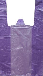Пакет майка фиолетовая 45х75 ПНД 20мкм 100шт/1000шт от компании Арсенал ОПТ - фото 1