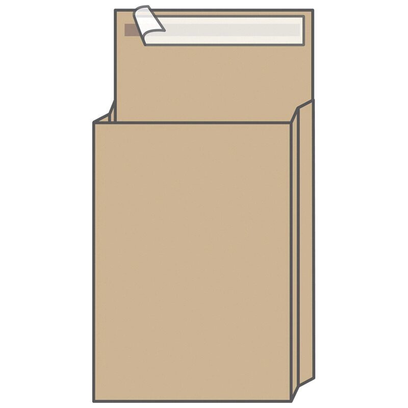 Пакет почтовый UltraPac, 300*400*40мм, коричневый крафт, отр. лента, 120г/м2 от компании Арсенал ОПТ - фото 1
