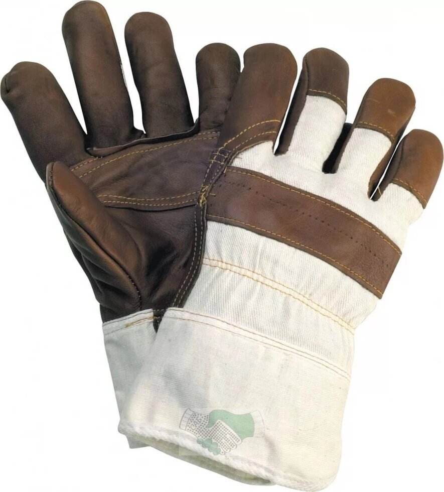 Перчатки кожаные комбинированные от компании Арсенал ОПТ - фото 1