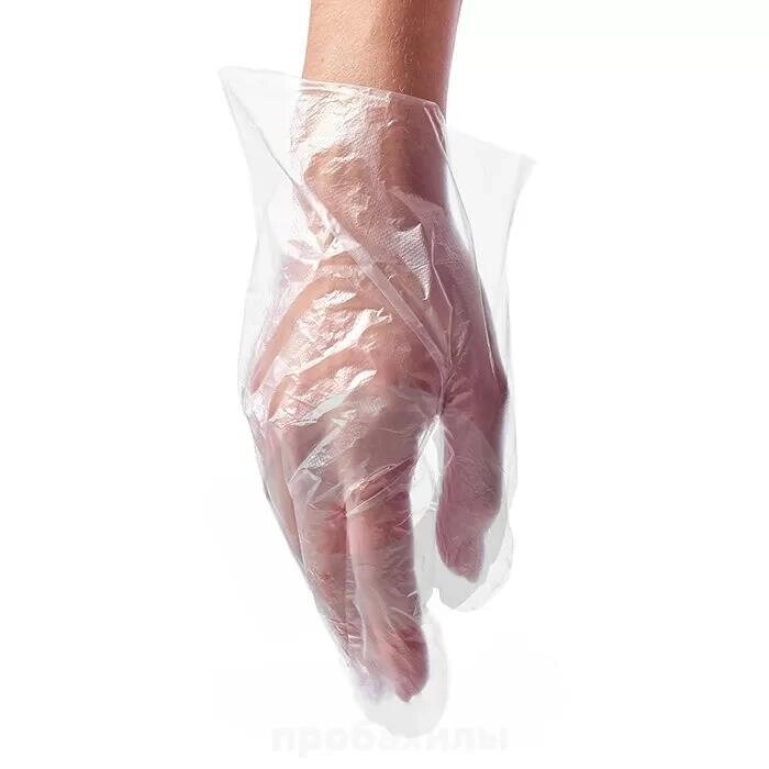 Перчатки полиэтиленовые PREMIUM, белые, M, 50 пар от компании Арсенал ОПТ - фото 1
