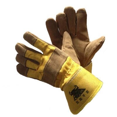 Перчатки спилковые комбинированные утепленные "Ангара" от компании Арсенал ОПТ - фото 1