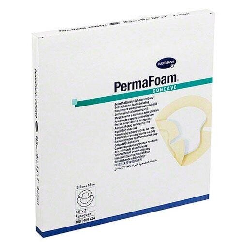 PERMAFOAM concave (4094245) Самоклеящ. губч. повязки на область локтей и пяток 16,5х18см 3шт от компании Арсенал ОПТ - фото 1