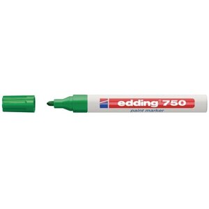Маркер пеинт лаковый Edding E-750/4 зеленый (толщина линии 2-4 мм)