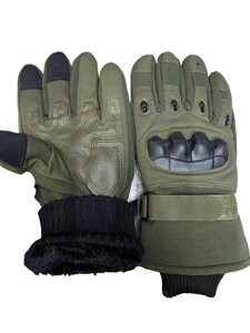 Тактические зимние перчатки с мехом (-25) оптом