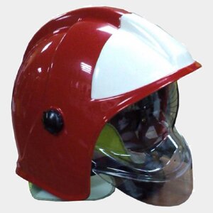 Шлем-каска пожарного ШКПС красный