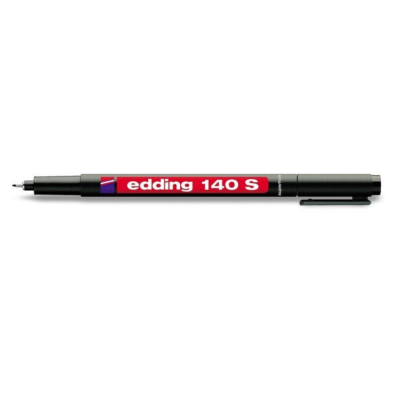 Маркер для пленок и глянцевых поверхностей Edding E-140 S черный (толщина линии 0.3 мм) - опт