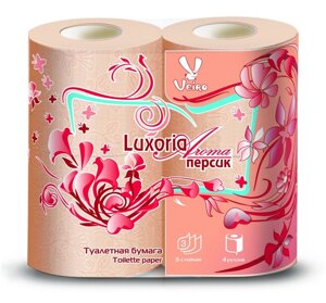 Туалетная бумага Linia Veiro Luxoria Персик 3-сл 4рул х10