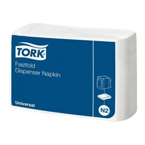 Салфетки TORK (Система N2) Fastfold, комплект 36 шт., 25х30 см, 250 шт., белые, 10903