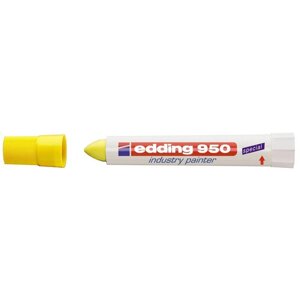 Маркер на основе пигментной мастики Edding E 950 желтый (Толщина линии письма 10 мм)