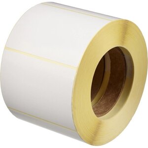 Термотрансферные этикетки бумажные полуглянцевые 100x72 мм (диаметр втулки 76 мм, 1000 штук в рулоне)