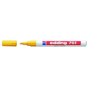 Маркер пеинт лаковый Edding E-751/5 желтый (толщина линии 1-2 мм)