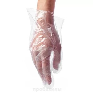 Перчатки полиэтиленовые PREMIUM, белые, универсальный размер , 50 пар