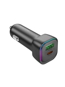 Блок питания автомобильный USB, Type-C