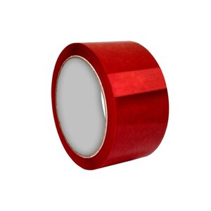 Клейкая лента упаковочная красная 48 мм x 55 м плотность 45 мкм