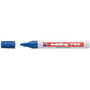 Маркер пеинт лаковый Edding E-750/3 синий (толщина линии 2-4 мм)