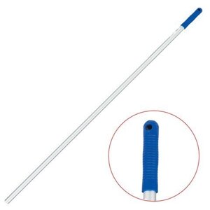 Ручка для держателя швабры ЛАЙМА алюминиевая, 140 см, диаметр 2,17 см, держатели 601463, 600500, 600501, для