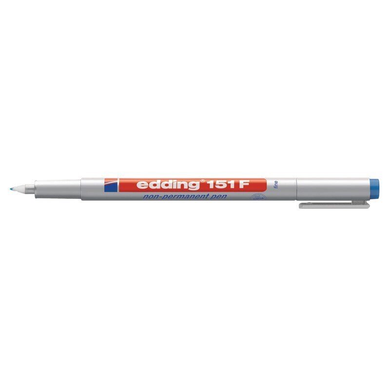 Маркер для пленок смываемый Edding E 151/3 F синий (толщина линии 0.6 мм) - розница