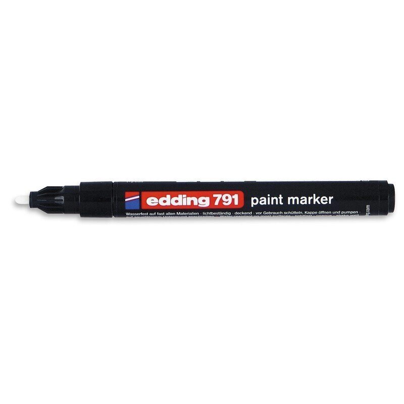 Маркер пеинт лаковый Edding E-791/1 черный (толщина линии 1-2 мм) - особенности