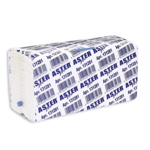 Полотенца бумажные листовые Aster Pro 131281 С-сложения 2-слойные 153 листа в пачке