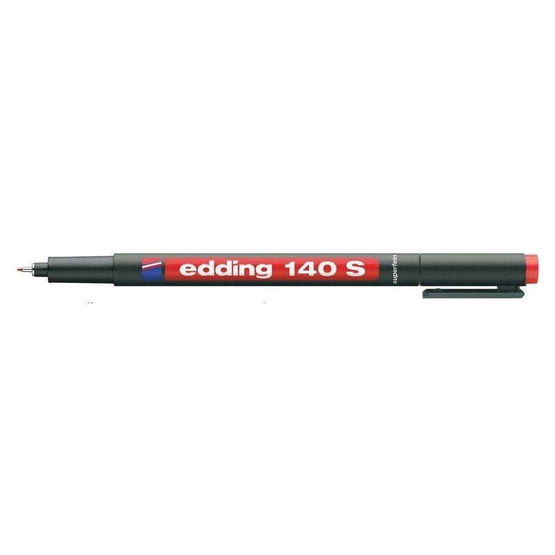 Маркер для пленок и глянцевых поверхностей Edding E-140/2 S красный (толщина линии 0.3 мм) - особенности