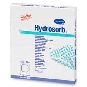 HYDROSORB (9008541) Гидрогелевые повязки 10 х 10 см; 5 шт.