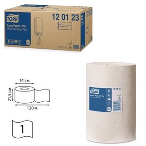 Полотенца бумажные в рулонах Tork Mini Roll Advanced M1 120123 1-слойные 11 рулонов по 120 метров