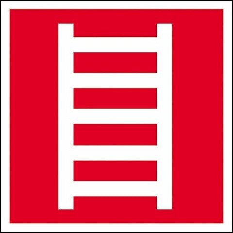 Знак Эксклюзив F03 Пожарная лестница на пластике (200х200) - характеристики