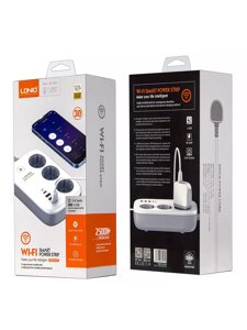 Сетевой фильтр на 3 розетки + Type-C 20W+ 3 USB