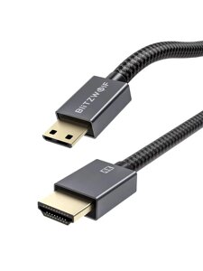 Кабель Mini HDMI to HDMI 1.2m BlitzWolf BW-HDC4 4K 18Gbps