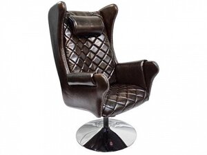 Массажное кресло EGO Lord EG3002 Lux Шоколад (арпатек) без подголовника