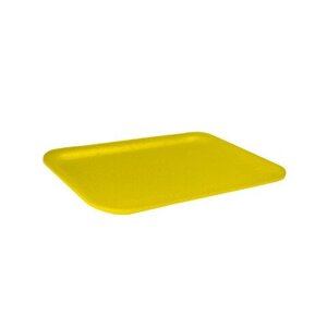 Лотки/подложки из вспененного полистирола для ручной упаковки желтые E-10 180х135х10 Б 1080шт/уп