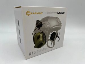 Стрелковые тактические наушники EARMOR M32H version с поворотным адаптером на шлем оптом