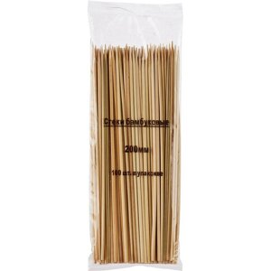 Набор шампуров бамбуковых длина 20 см 100 штук в упаковке