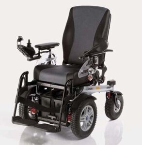 Кресло-коляска Отто Бокк B500S с электроприводом (44 см, серебристый металлик)