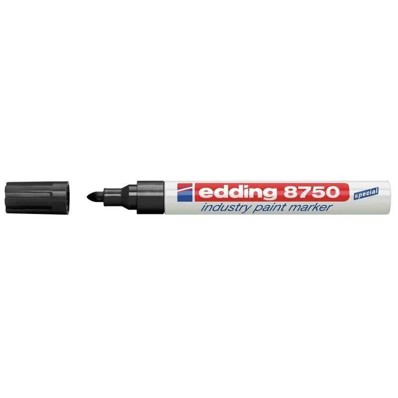 Маркер для промышленной графики Edding E-8750/1 черный (толщина линии 2-4 мм) - обзор