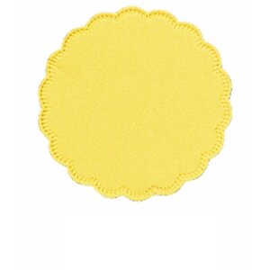 Подставки бумажные под чашки Tork 474472/470244 8-слойные 9x9 см желтые с тиснением (250 штук в упаковке)